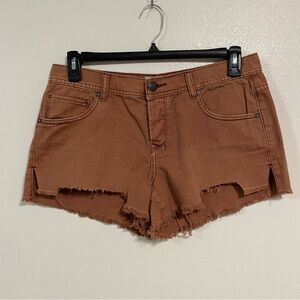 Free People Shorts Women’s Size 29 Brown Cut Off Daisy Duke Button Fly Shorts